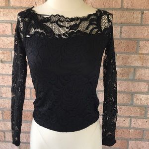 Ambiance black lace  blouse